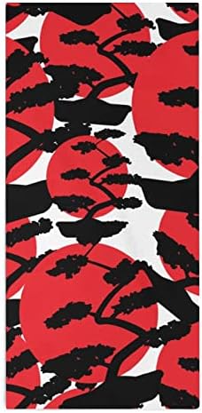 Bonsai Fa Japán Felkelő Nap Arca Törölközőt Prémium Törölköző Kendő Törlőruhát a Hotel, Spa, Fürdőszoba