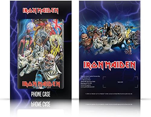 Fejét az Esetben Minták Hivatalosan Engedélyezett Iron Maiden Szamuráj Eddie Élet Kígyó Senjutsu Bőr Könyv