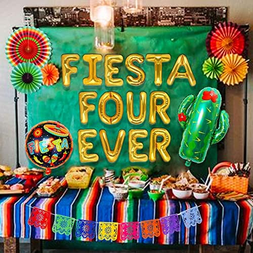 JeVenis Fiesta Négy Valaha Party Dekoráció Fiesta Négy Valaha Szülinapi Dekoráció Fiesta 4ever Dekoráció