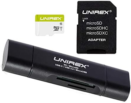 Unirex MSC-645M 64 gb-os Micro SD-U1 5-in-1 Olvasó, valamint SD Adapter