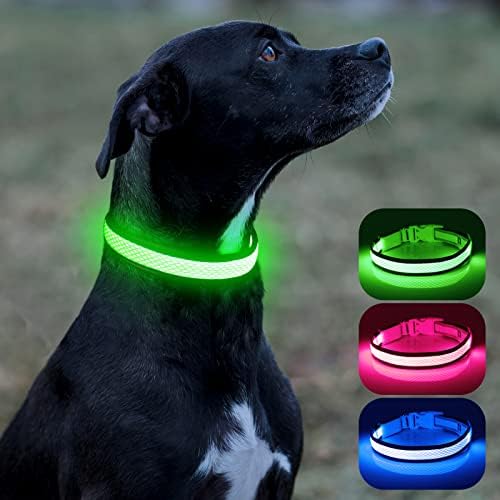 Illumifun LED Nyakörv, USB Újratölthető Izzó Pet Biztonsági Gallér, Tükröződő Fény Nyakörvek, Hogy A Kutya