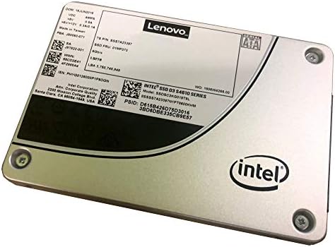 Lenovo 4XB7A13636 ThinkSystem 2.5 Intel S4610 1.92 TB Mainstream SATA 6 gb Hot Swap SSD
