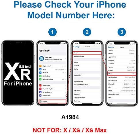 MMOBIEL Vissza Üveg Csere Kompatibilis az iPhone XR - 6.1 inch - hátlap Igazi Üveg - Hátsó Akkumulátor-Fedél