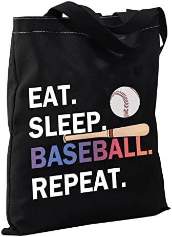 Baseball Ajándékok Enni, Aludni, Baseball Ismételje meg a Vászon Táska Baseball Játékos Ajándék Baseball