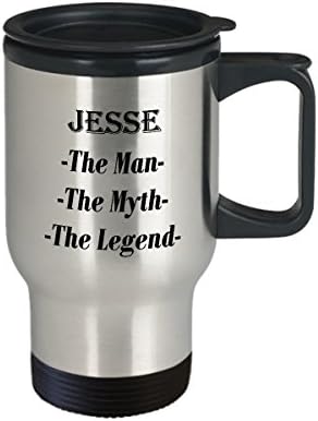 Jesse - A Férfi, A Mítosz, A Legenda, a Félelmetes Bögre Ajándék - 14oz Utazási Bögre