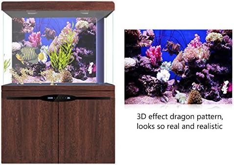 eecoo akvárium Háttér Poszter Élethű 3D-s Hatást Ragasztó Korallok Seaworld Plakát Akvárium, akvárium