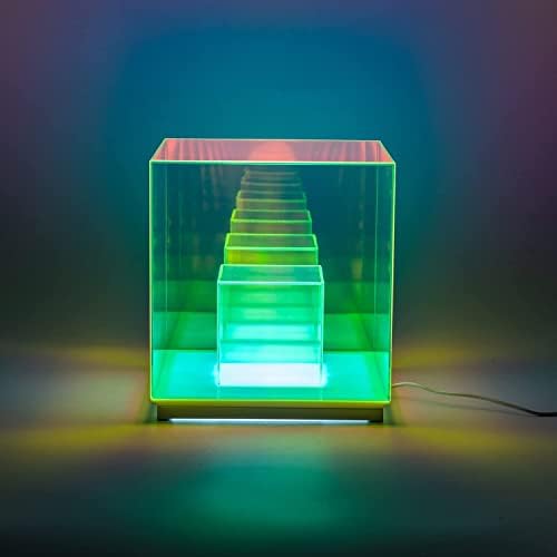 VENIVIDI Kocka asztali Lámpa Színes Akril 3D-s LED-es asztali Lámpa USB Rubikot Éjszakai Fény Modern Dekoráció