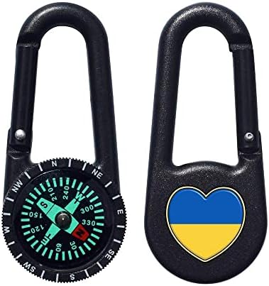 Azeeda 'Ukrajna Szív' Iránytű Kulcstartó (KC00024146)