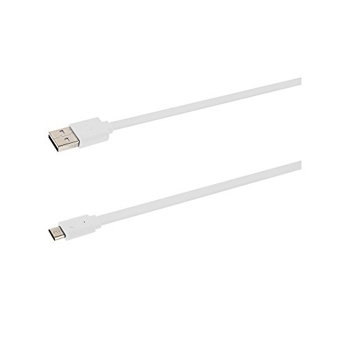 TELLIR Adatok Síkképernyős Kábel Micro USB, 1m, adatátviteli Sebesség 480 Mbps (Fehér)