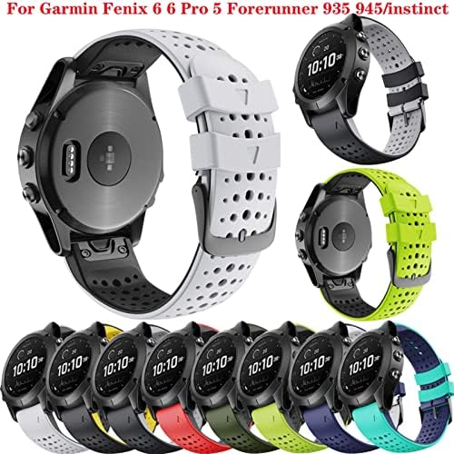 GANYUU 22mm Quickfit Watchband a Garmin Fenix 7 6 6Pro 5 5Plus Szilikon Sáv a Megközelítés S60 S62 Forerunner