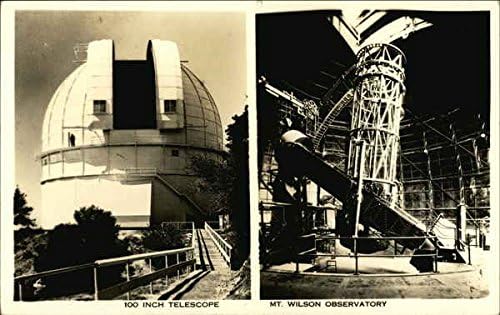 A Mt. Wilson Obszervatórium - 100 hüvelyk Távcső California, Los Angeles, CA Eredeti Antik Képeslap