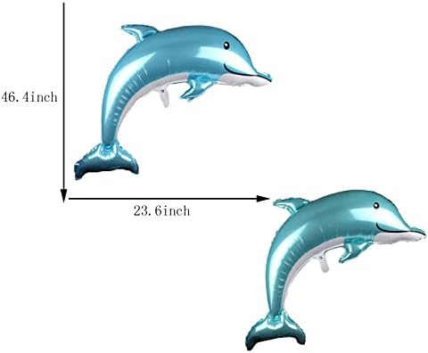 5db Óceán Állatok Lufi Hal Fólia Lufit Nagy Hal Delfin Fólia Lufi Tengeri Állat Léggömb Gyerekeknek, Születésnapi
