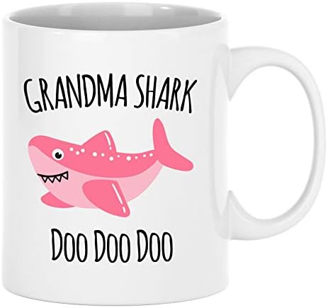 Exxtra Ajándékok Nagyi Cápa Bögre - Nagymama Bögre - Ajándék-A Nagyi - Születésnapi Ajándék Az Unokák
