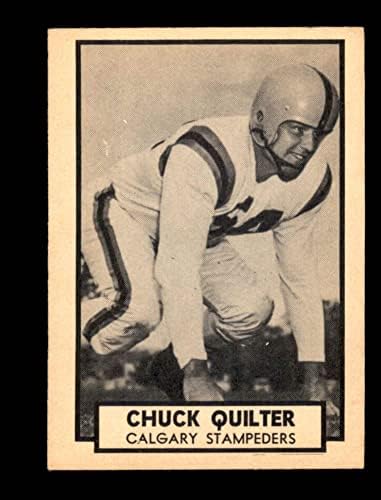 1962 Topps 32 Chuck Quilter Calgary Stampeders (Foci Kártya) EX Stampeders Tyler (JC)