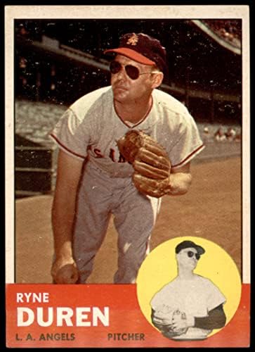 1963 Topps 17 Ryne Durran Los Angeles Angels (Baseball Kártya) EX Angyalok