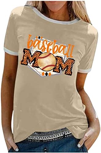 2023 anyák Napi Maximum Női Alkalmi Laza Baseball Anya Póló, Nyári Rövid Ujjú Sleeve Tshirt Blúz