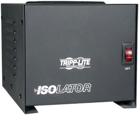 Tripp Lite IS1000 leválasztó Transzformátor 1000W Túlfeszültség-120V 4 Outlet 6ft Kábel TAA GSA