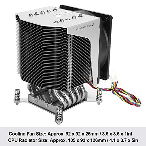 SNKP0050AP4 4U Aktív CPU Hűtőborda Hűtés X9 FEL,DP Rendszerek, 3800RPM 4 tűs PWM hűtőventilátor Xeon E5-1600/E5-1600