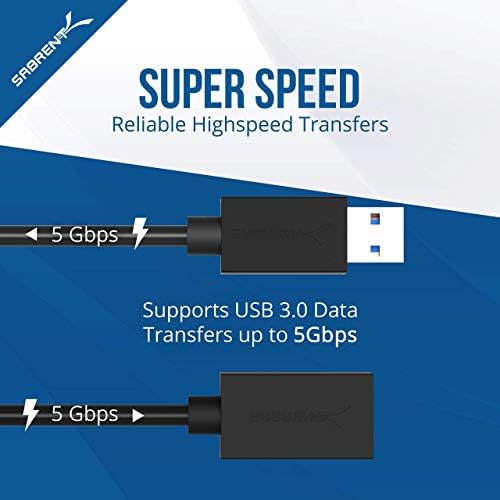 Sabrent 13 Port Nagy Sebességű USB 2.0 Hub + 22AWG 3 Méteres Hosszabbító Kábel USB 3.0