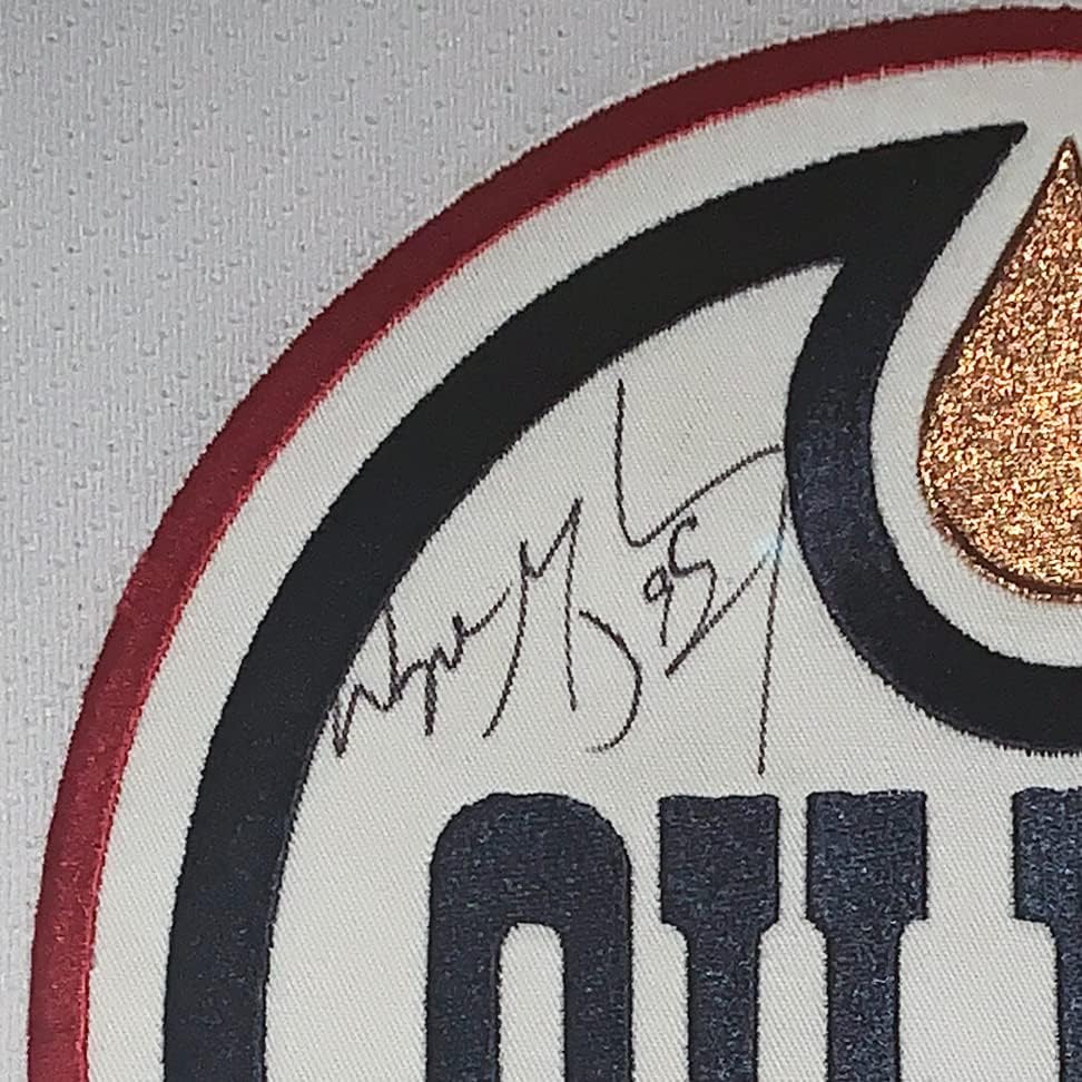 Wayne Gretzky Aláírt Hiteles CCM Edmonton Oilers Jersey - SZÖVETSÉG COA Hitelesített - Szakmailag Keretes