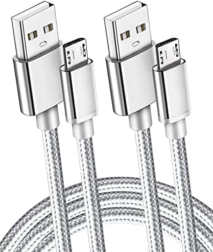 2 Csomag 6Ft Extra Hosszú 2.4 Gyors Micro USB Kábel-Gyors Gyors Töltés a Kindle fire Hd, Hdx, Samsung
