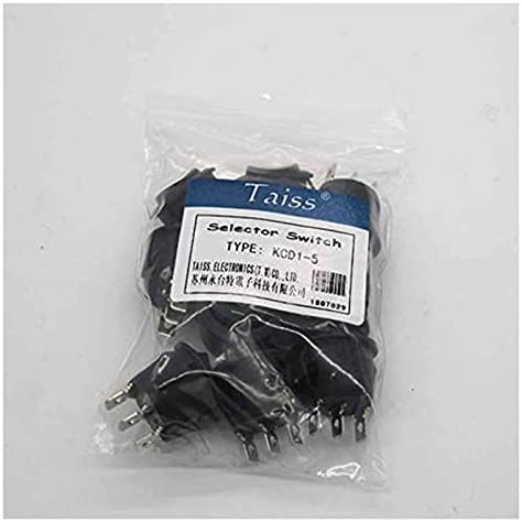 TINTAG 10db AC 250V/6A,125V/10A，Fekete ON/Off/ON SPDT,3 Pin 3 állású Kapcsoló