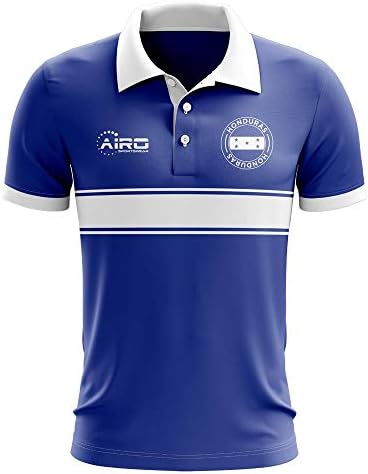 Airosportswear Honduras Koncepció Stripe Polo Foci Foci Póló Mez (Kék)