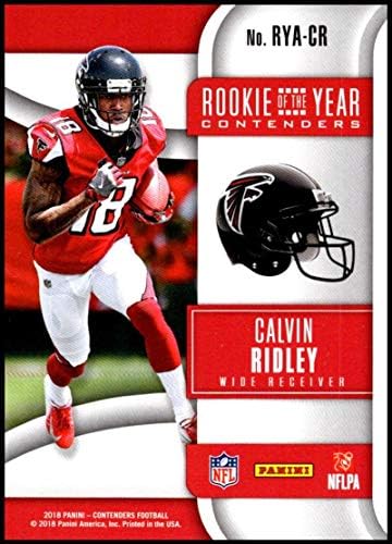 2018 Panini Versenyző az Év Újonca Versenyző RYA-CR Calvin Ridley Atlanta Falcons RC Kezdő NFL Labdarúgó-Trading