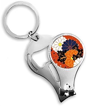 Színes Dekoráció Virág, Krizantém Köröm Zimankó Gyűrű Kulcstartó Sörnyitó Clipper