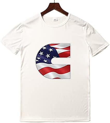Férfi Amerikai Zászlós Póló, július 4-én Hazafias T-Shirt július 4 Póló Amerikai Zászlós póló