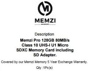 MEMZI PRO 128 GB Class 10 80MB/s Micro SDXC Memória Kártya SD Adapter LG G-Pad Tablet PC