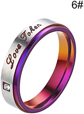 2023 Acél, Lila Lila Gyűrű Gyémánt Pár Titán Divat Európai Pár Gyűrűk Gyűrű Szerelem Amerikai Gyűrűk Király