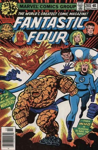 Fantasztikus Négyes (Vol. 1) 203 VF ; Marvel képregény | Marv Farkasember