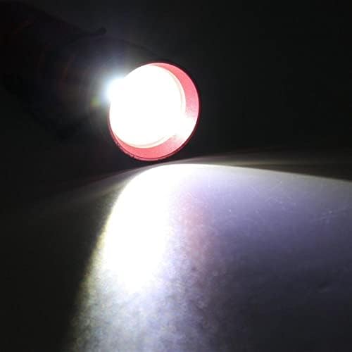 HALONE Piros Mini LED-es Zseb elemlámpa Zseblámpa Vízálló Lámpás AA Elem Került Q5 Led Kültéri Kemping