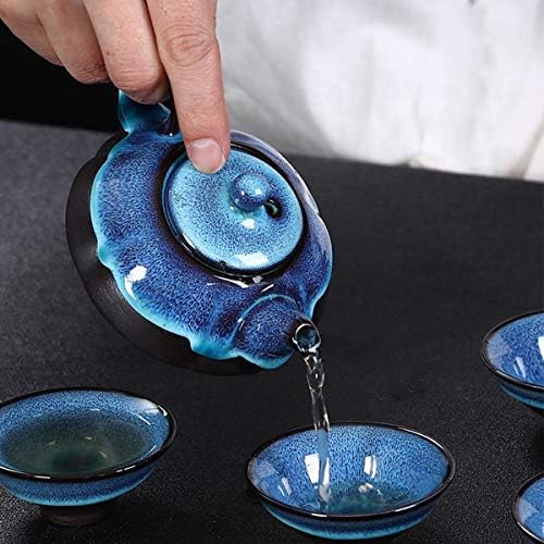OMyTea Utazási Japán Teás Készlet - Kínai Ázsiai Kung Fu Kung Fu-Ja Porcelán Teás Készlet - Beleértve