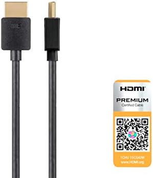 Monoprice 114196 HDMI High Speed Aktív Kábel - 15 Láb - Fekete & 124188 Nagy Sebességű HDMI-Kábel - 8