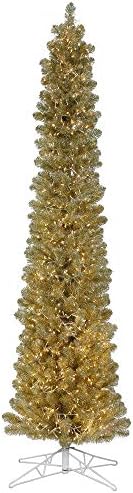 Vickerman 6' Pezsgőt Ceruza Mesterséges karácsonyfa, Meleg Fehér, 8 Funkció, 3 mm-es LED - Ál karácsonyfa