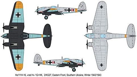 Heinkel He111 H-16 német Közepes Bombázó második VILÁGHÁBORÚ 1/144 Modell Kit Roden 344