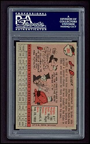 1958 Topps 201 Jim Bolger Chicago Cubs (Baseball Kártya) PSA a PSA 8.00 Cubs
