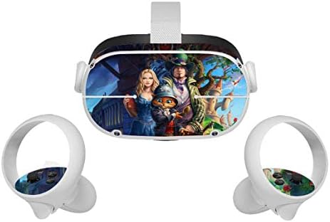 Amalával NAIDU Lovag Macska Rajzfilm Film Oculus Quest 2 VR Headset, valamint Vezérlő Bőr, Vinyl Matrica,