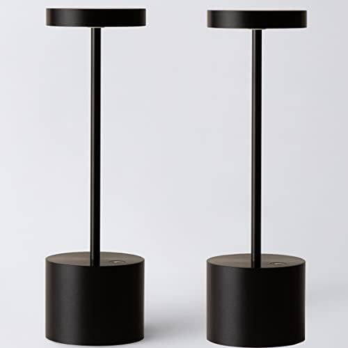 Willdoak 2 Pack Vezeték nélküli asztali Lámpa, Újratölthető Hordozható Kültéri 5000mAh elemes LED asztali