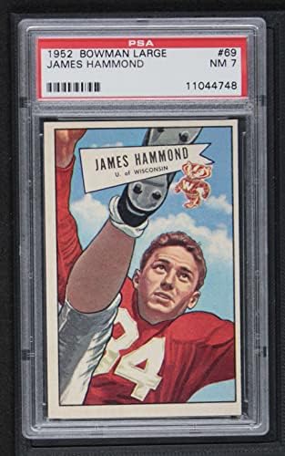 1952 Bowman 69 Hammond, James Dallas Texans (Foci Kártya) PSA a PSA 7.00 Texans Nagykanizsa