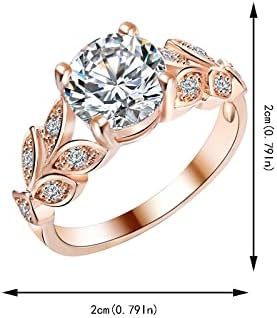 2023 Új Eljegyzési Kerek Vágott Zircons Nők Esküvői Gyűrű, Ékszerek, Gyűrűk, a Nő Teljes Gyémánt Női Gyűrű