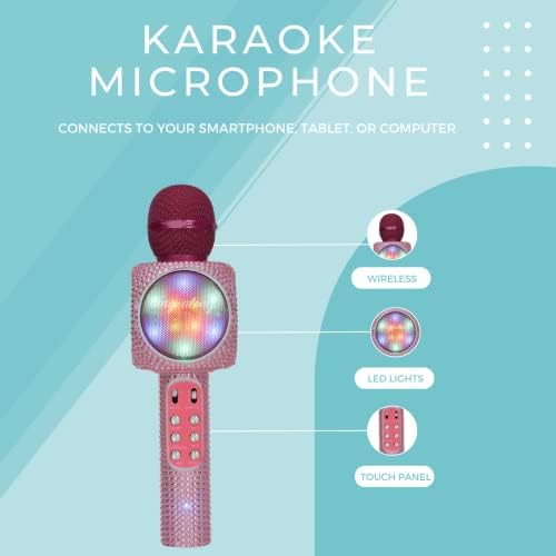 Vezeték nélküli Express - Sing-Along Bling Bluetooth-Karaoke Mikrofon, Bluetooth, Sztereó Hangszóró All-in-One
